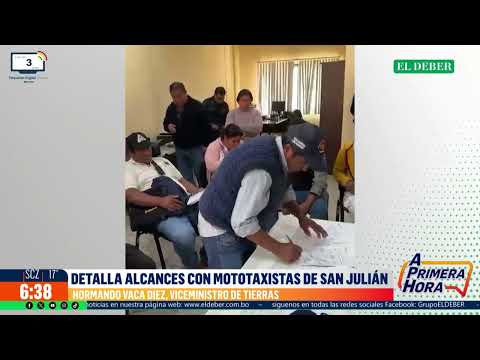 Gobierno logra acuerdo con mototaxistas que bloqueaban en el sector de San Julián