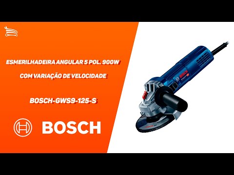 Esmerilhadeira Angular GWS9-125S 5 Pol. 900W  com Velocidade Variável - Video