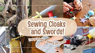How to Sew a Child’s Play Cloak (FREE Pattern + Felt Sword Tutorial)