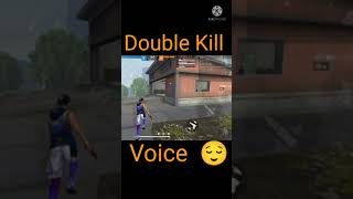 Download lagu Double Kill Voice With Red Number || Free Fire || #Shorts mp3