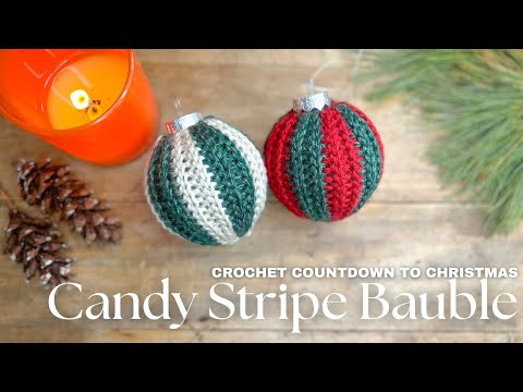 Day 3 - Crochet Countdown to Christmas - Chevron Bauble