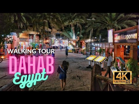 🇪🇬 Dahab Night Walk Through Egypt’s Paradise Beach Town [4K HD / 60fps]