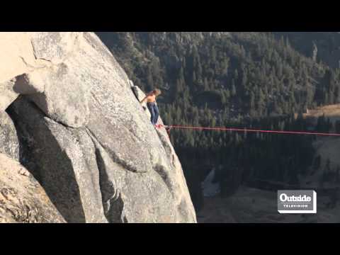 Free Solo Highline Walk of the Lost Arrow Spire | Ultimate Rush