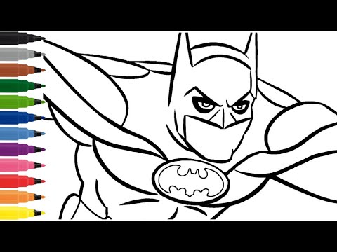 Drawing a Batman| Draw and Color Book