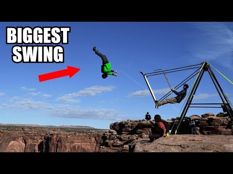 ** LAUNCHED OFF MASSIVE CLIFF! ** Most Epic Swing Ever!!!