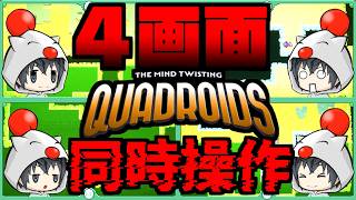 【脳がバグる #4】ニンゲンがクリアできるゲームなのか・・・！？【Quadroids】