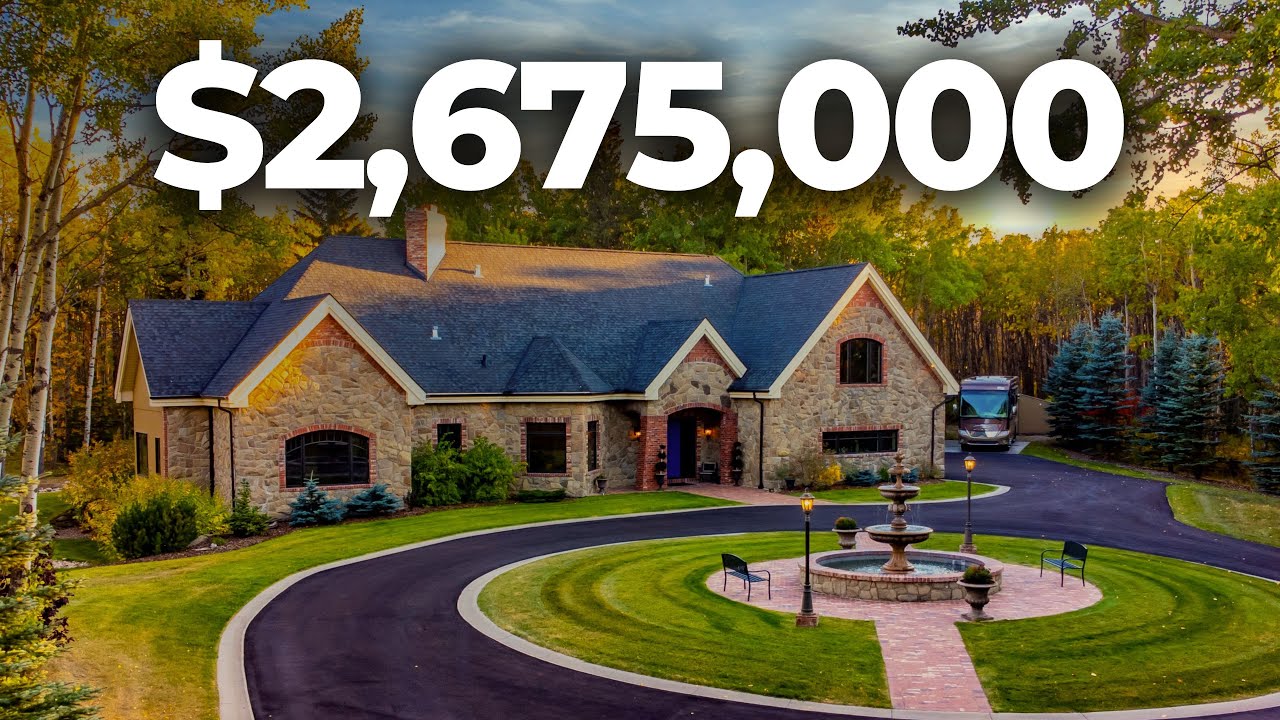 Inside a PRIVATE Luxury Estate Just MINUTES From Calgary! Bearspaw Real Estate 2023