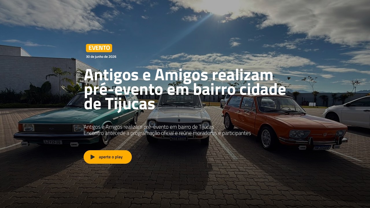 Antigos e Amigos realizam pré-evento em bairro cidade de Tijucas