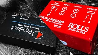 Video thumbnail for Pro-ject Phono Box MM vs Rolls VP29 by Audiorpheus