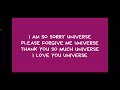 Money Affirmations To Universe Say Sorry Forgive Thank Love