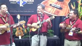 Bryan Tolentino trio plays a Hawaiian song at NAMM 2010