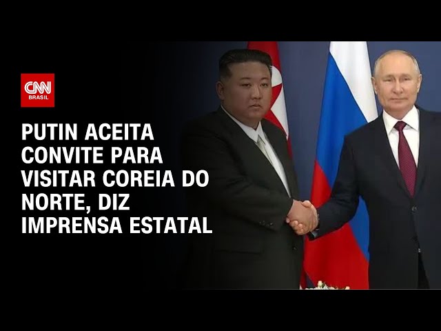 Putin aceita convite para visitar Coreia do Norte, diz imprensa estatal | CNN NOVO DIA