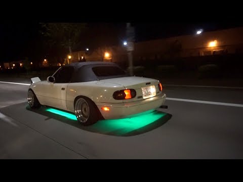 INSTALLING UNDERGLOW ON MY MIATA!