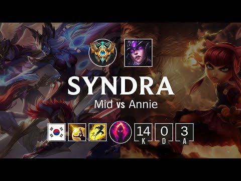 Syndra Mid vs Annie - KR Challenger Patch 8.23