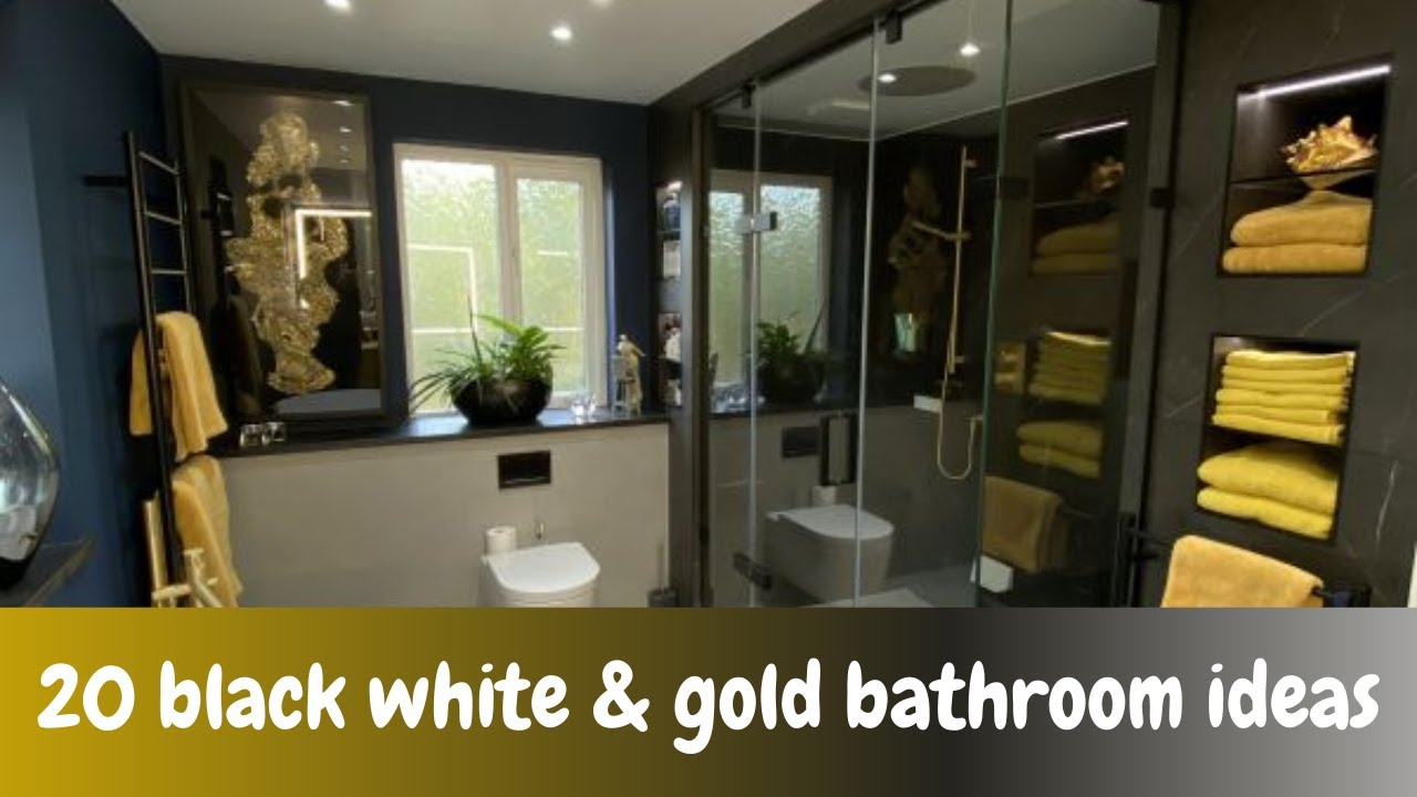20 classy white black & gold bathroom design ideas ( perfect combination )