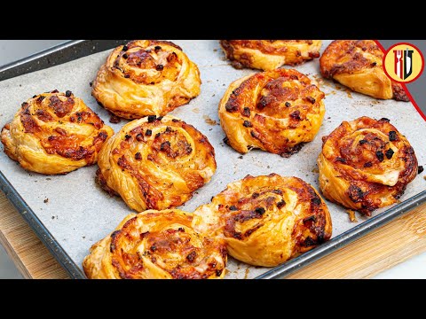 How to make Pizza Rolls with Puff Pastry