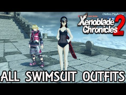 Xenoblade Chronicles 2 - All Swimsuit Outfits, Update 1.5.2