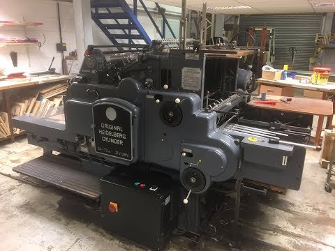 Heidelberg Die Cutter from Gab Supplies Ltd   S cylinder   1958