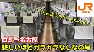 【鉄道旅ゆっくり実況 383系】一番儲かっているしなの号で超ガラガラ！？そんな特殊な列車で名古屋へ【383系特急しなの 白馬→名古屋 普通車指定席】