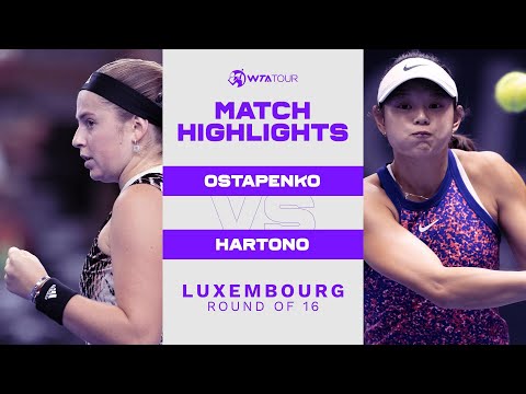 Jelena Ostapenko vs. Arianne Hartono | 2021 Luxembourg Round of 16 | WTA Match Highlights