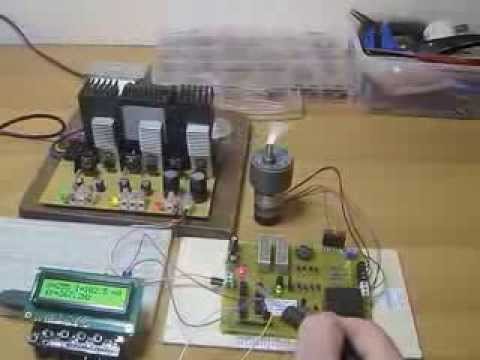 Display DC motor current and speed on LCD display with Arduino.
