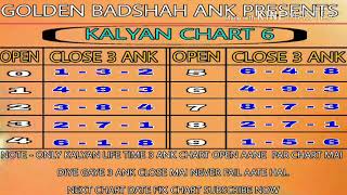 Kalyan Patrika Chart