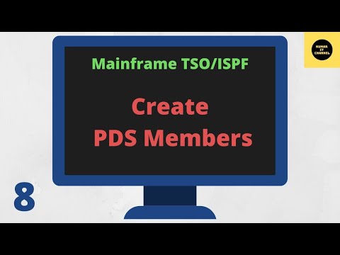 Create PDS Members in TSO/ISPF- Mainframe TSO/ISPF Tutorial - Part 8