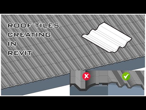 ROOF TILES MODELING IN REVIT | REVIT MODELING IN REVIT | REVIT ADVANCED MODELING
