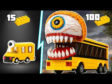 How to Build a LEGO SCHOOL BUS EATER! JJ Bricks