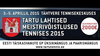preview picture of video 'Tartu lahtised meistrivõistlused tennises 2015'