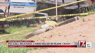 Two men killed in Harnett County plane crash
