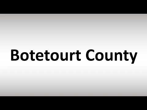 How to Pronounce Botetourt County, Virginia