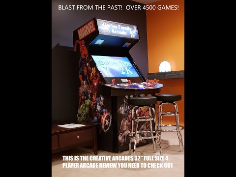 Creative Arcades Full size 32" 4 player Arcade Review!