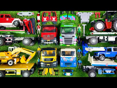 Assembling a Broken Tow Truck Toy Car