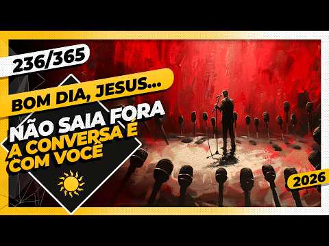 NÃO SAIA FORA: A CONVERSA É COM VOCÊ – Bom dia, Jesus! 236/365 (2026)