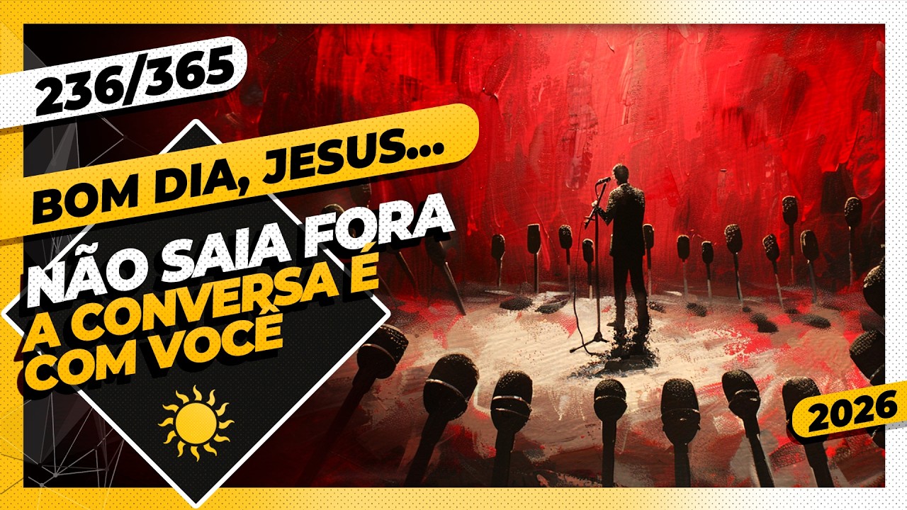 NÃO SAIA FORA: A CONVERSA É COM VOCÊ - Bom dia, Jesus! 236/365 (2026)
