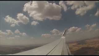 preview picture of video 'Aterrizaje boeing 737 Aeropuerto Valladolid'