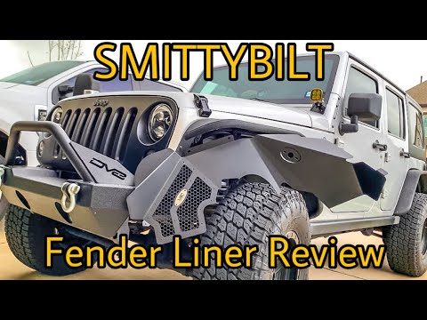SMITTYBILT fender liner install. How to install fender liner on Jeep Wrangler. Best jk fender liners