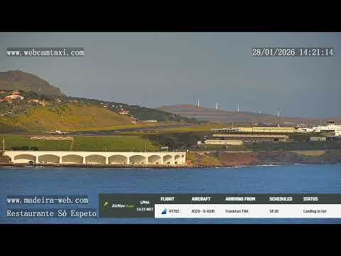 LIVE Cam: Madeira Island Airport by Só Espeto | Madeira-Web