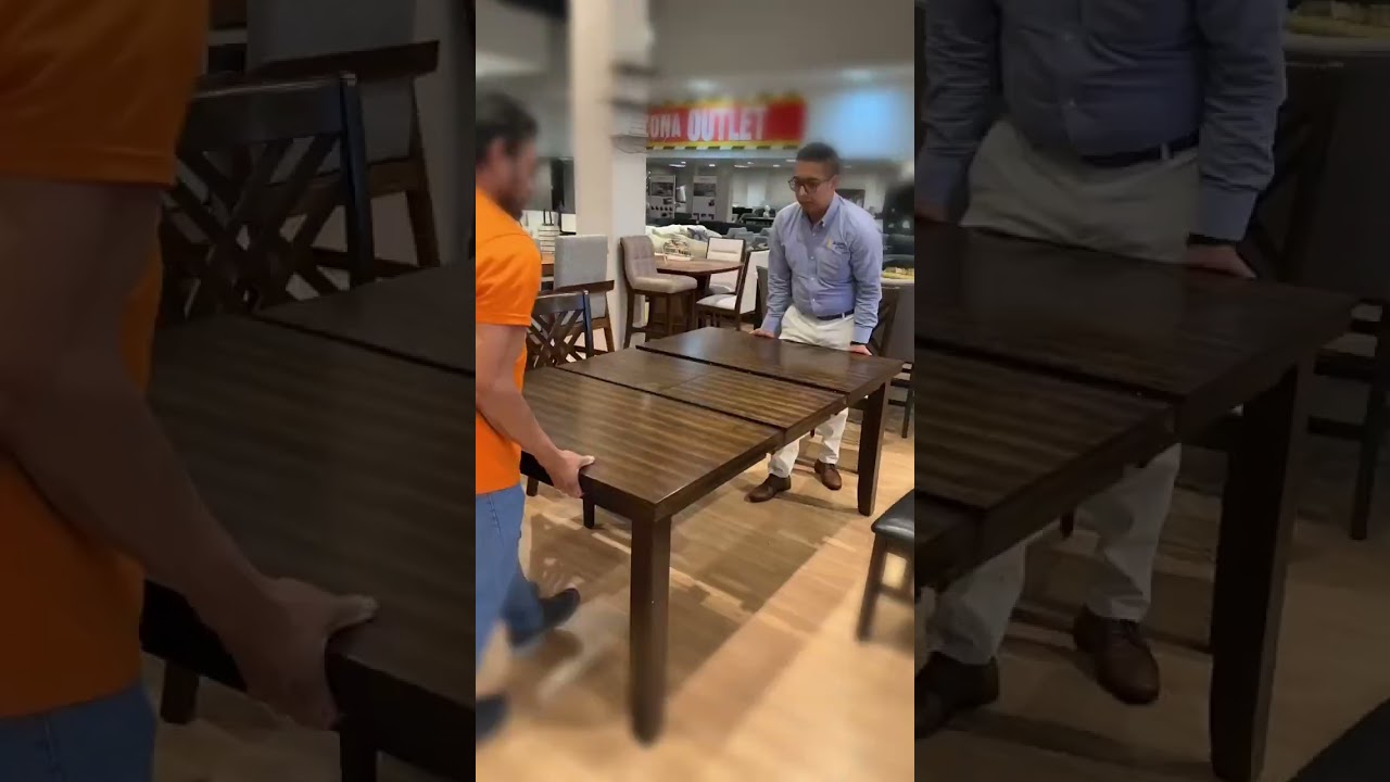 Mesa Transformer: cuadrada o rectangular con 4 sillas y banca 🤖 #mesatransformer #transformer