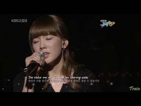 [100219] Music Bank - You Raise Me Up (Taeyeon's Cut)