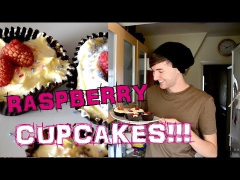 RASPBERRY CUPCAKES - BAKING W/ MARK || MARK FERRIS