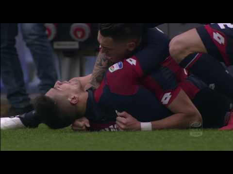 Il gol di Simeone - Genoa - Crotone - 2-2 - Giornata 21 - Serie A TIM 2016/17