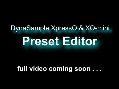 DynaSample - the Power of the Preset-Editor (Teaser)