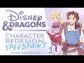 Turning Disney Heroes Into DnD Characters Disney And Dragons SPEEDPAINT