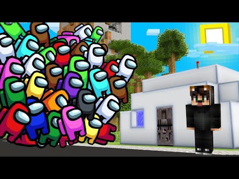 AMONG US TUSUNAMİ VS GÜVENLİ EV! 🌊😱 - Minecraft