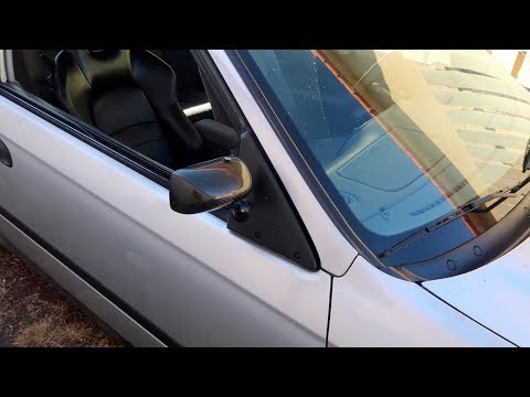 Installing APR Carbon mirrors on my EK Hatch!!!!