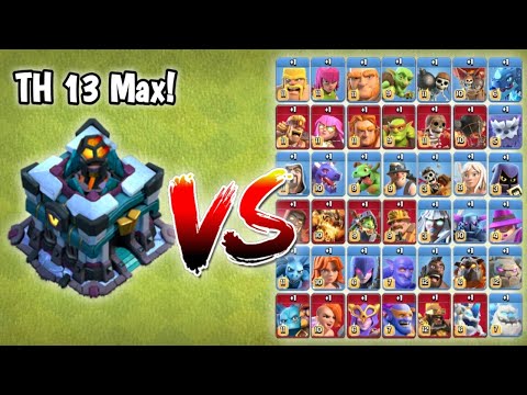 Town Hall 13 *Max Giga Inferno* vs All Max Troops🔥 || Clash of Clans