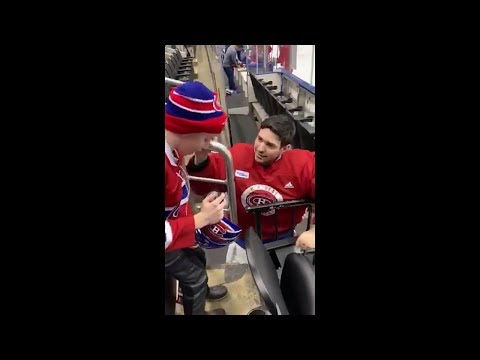 Carey Price gifts signed memorabilia to young fan