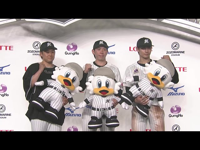 マリーンズ・藤原恭大選手・寺地隆成選手・鈴木昭汰投手ヒーローインタビュー 6月13日 千葉ロッテマリーンズ 対 東京ヤクルトスワローズ